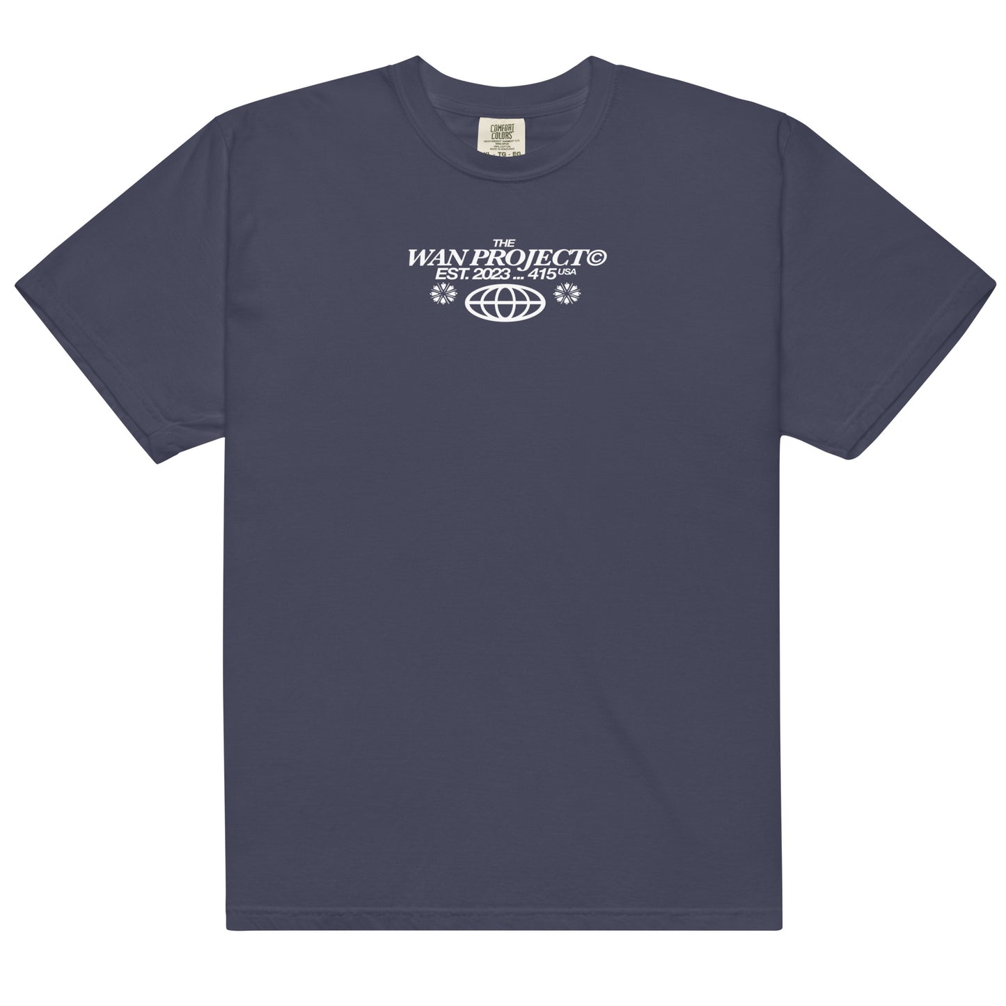 "STATEMENT" HEAVYWEIGHT GREY/NAVY T-SHIRT