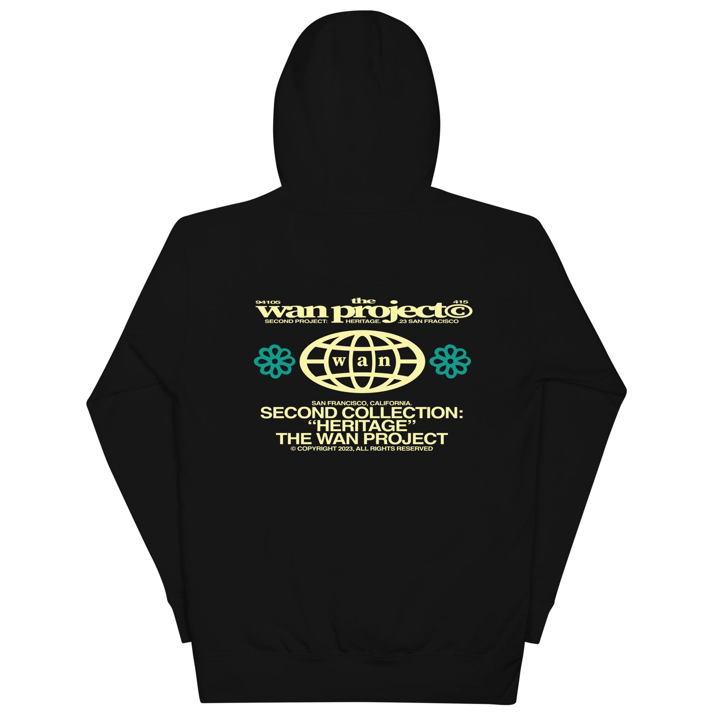 "HERITAGE" HEAVYWEIGHT HOODIE BLACK