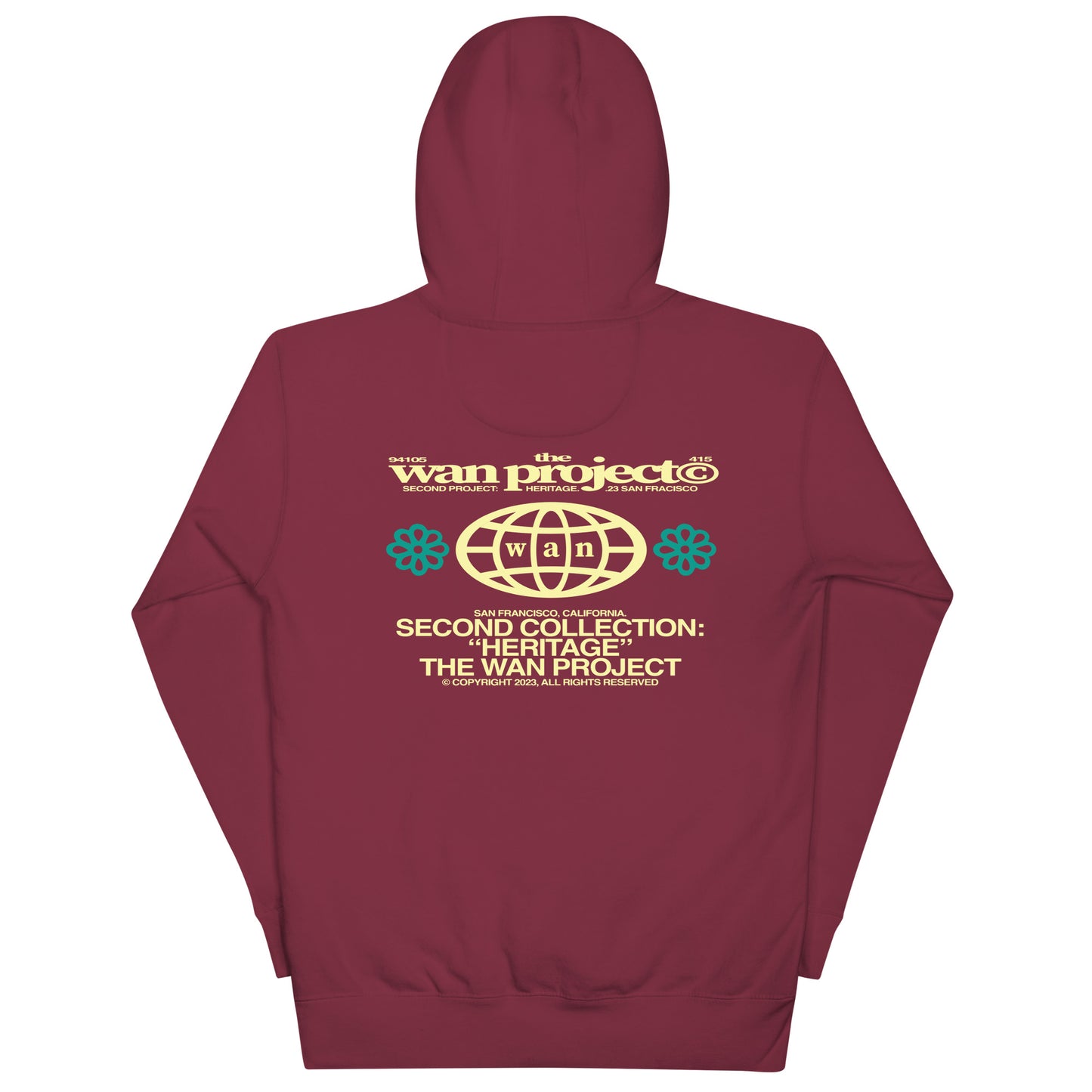 "HERITAGE" HEAVYWEIGHT HOODIE MAROON